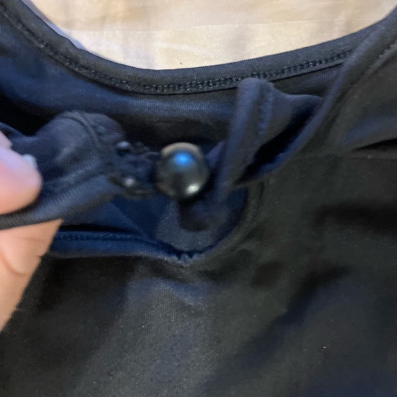 BLACK COLD SHOULDER 3/4 SLEEVE TOP - Picture 6 of 6